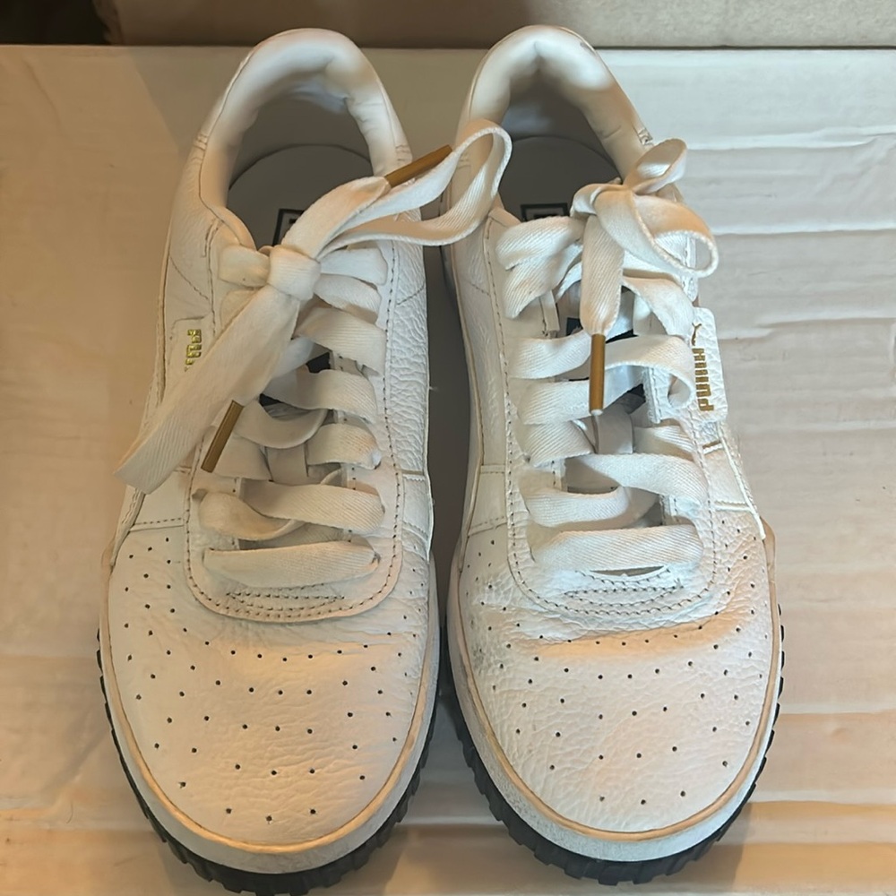 Puma Cali size 6.5… nearly warn too small for me.. love these shoes though.